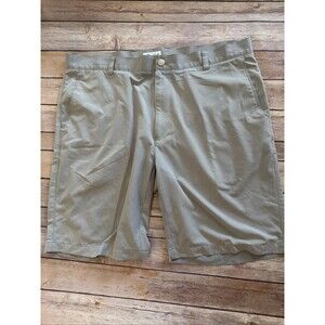 Peter Millar Shorts Mens 38 Gray Performance Golf Lightweight Flat Front Chino